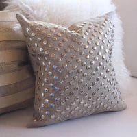Декоративная подушка с блесками своими руками