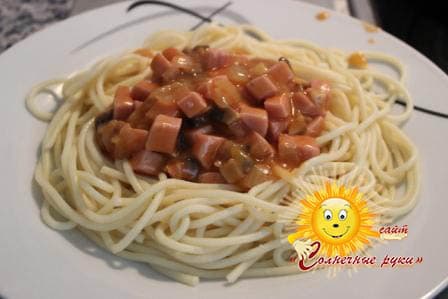 Рецепт спагетти Соус для спагетти